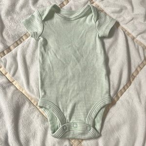Mint green striped onesie - Carter’s newborn